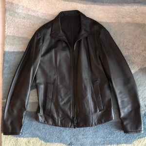 Armani leather jacket.